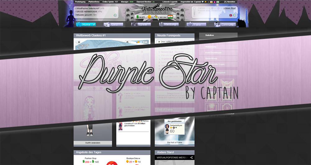 Virtualpopstar.com - Purple Star