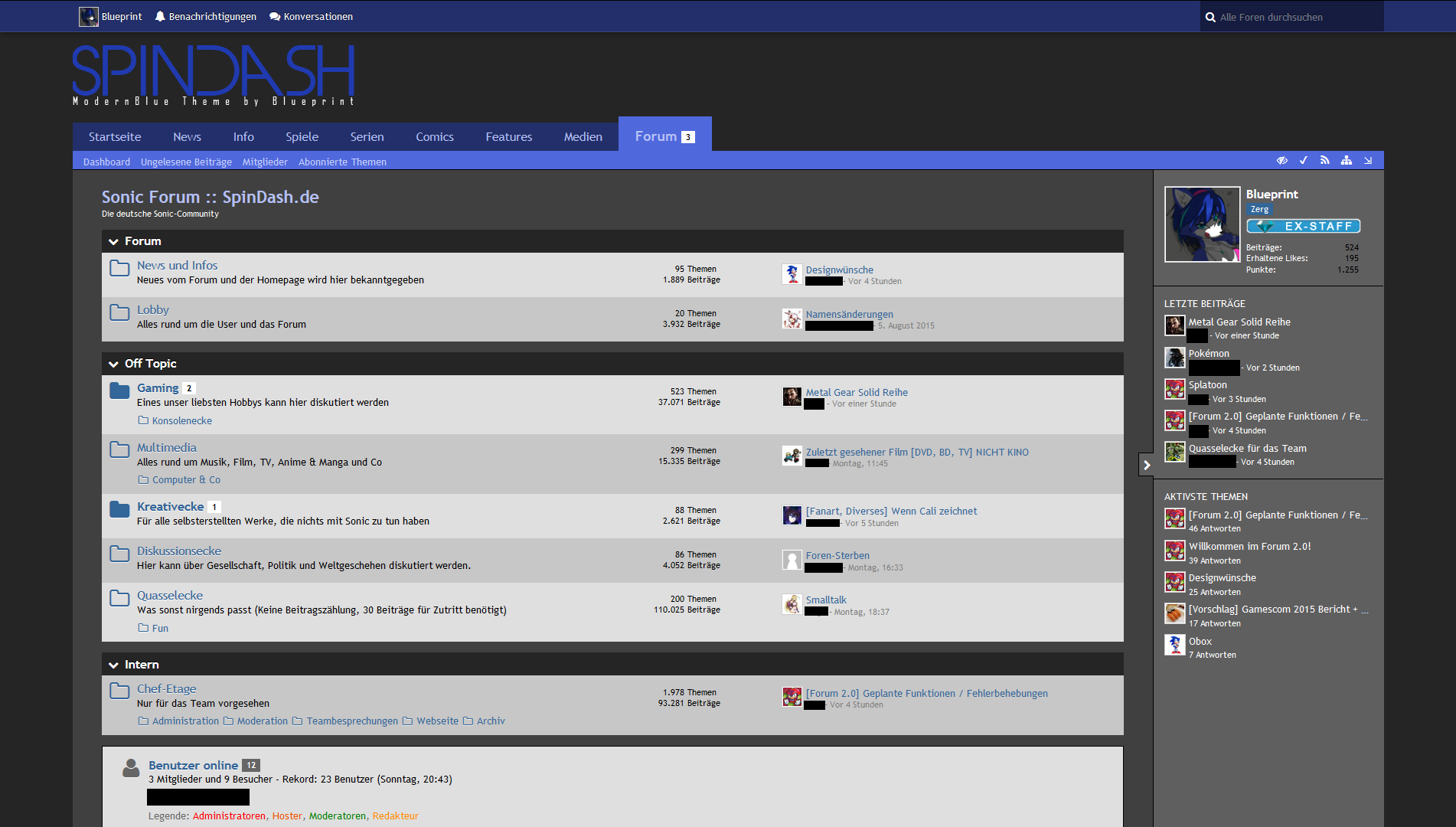 ModernBlue Spindash Theme [BETA]
