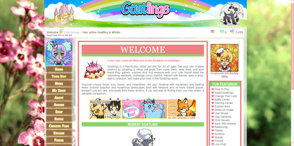 Goatlings - flower theme