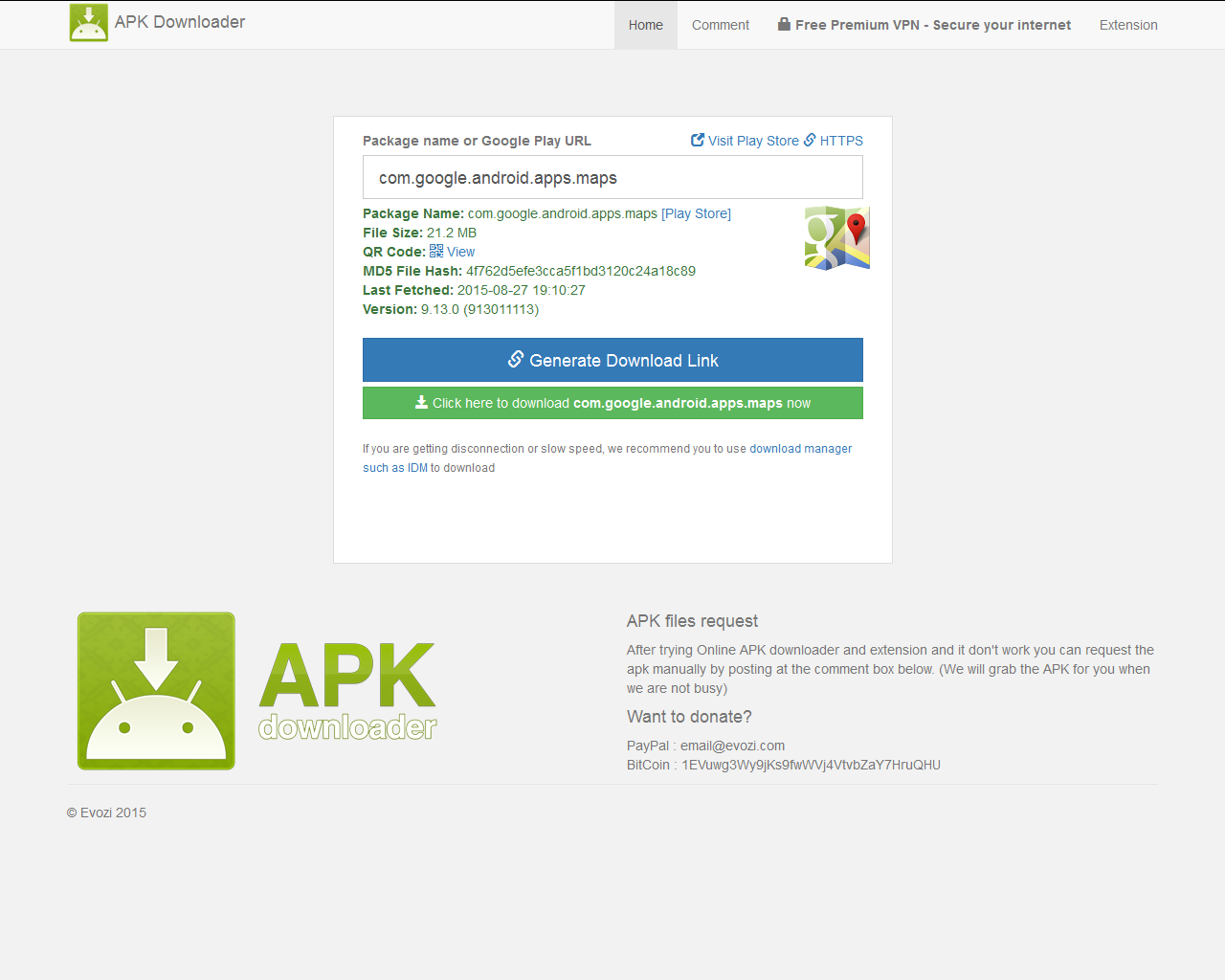 Evozi - APK Downloader