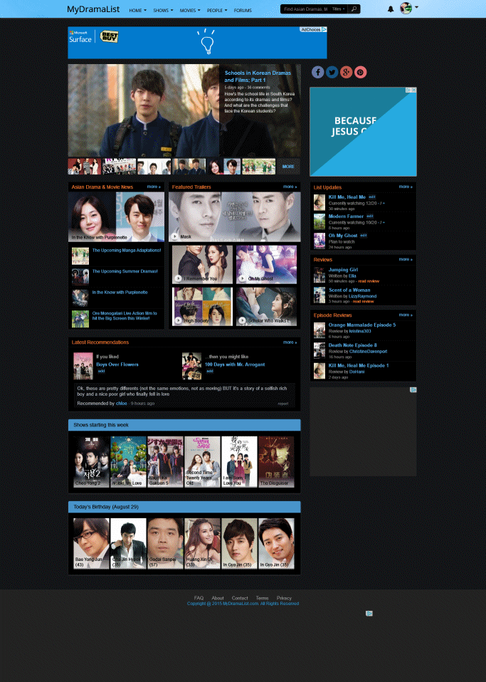 Fork of Smart Dark for MyDramaList.com