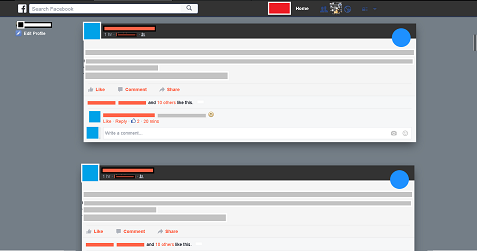 Muted material facebook