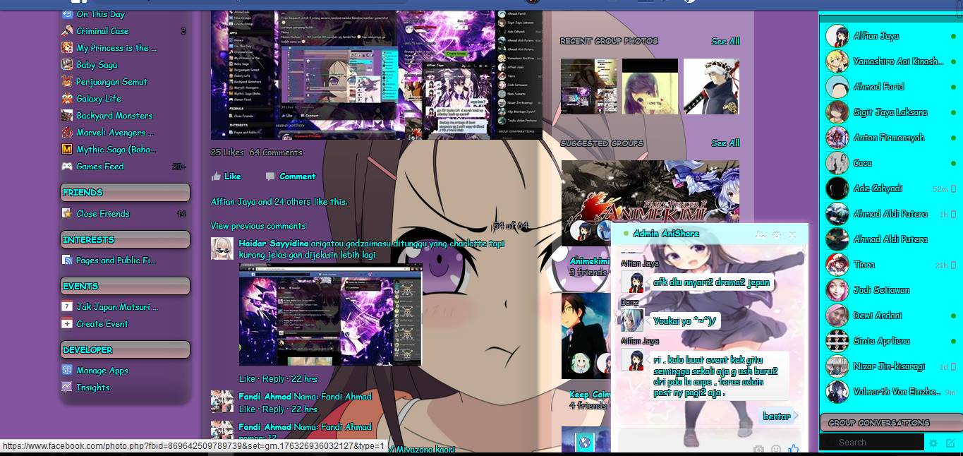 Otosaka Ayumi Facebook Theme