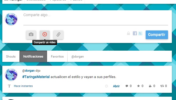 Taringa! Material