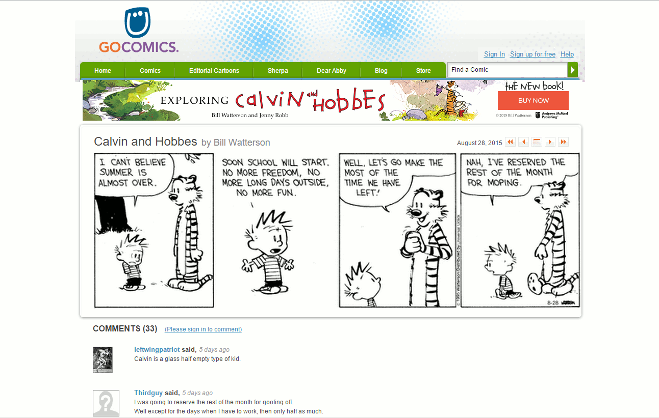 Readable GoComics