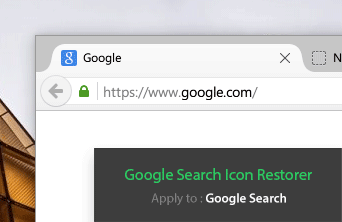Google Search Icon Restorer