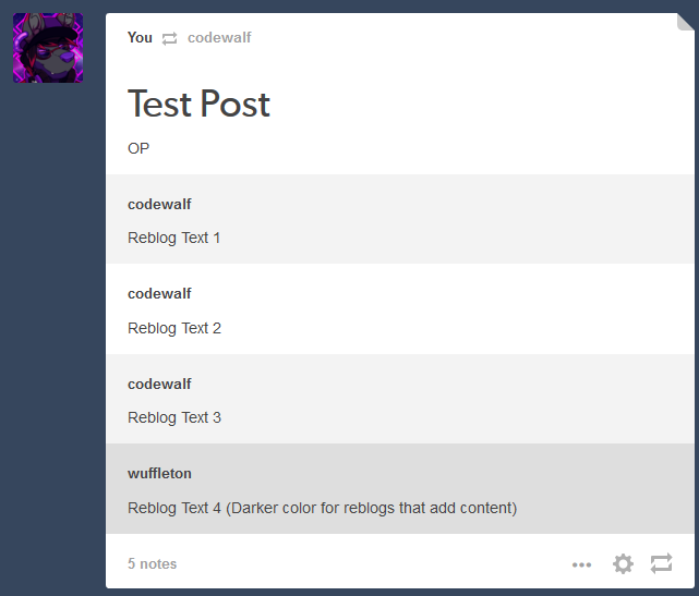 Tumblr Reblog List Fixes