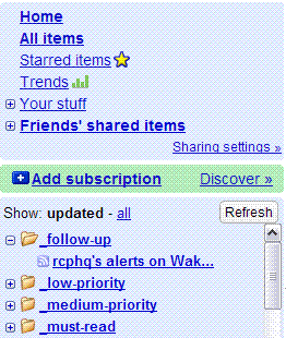 Google Reader - Remove Unread Count