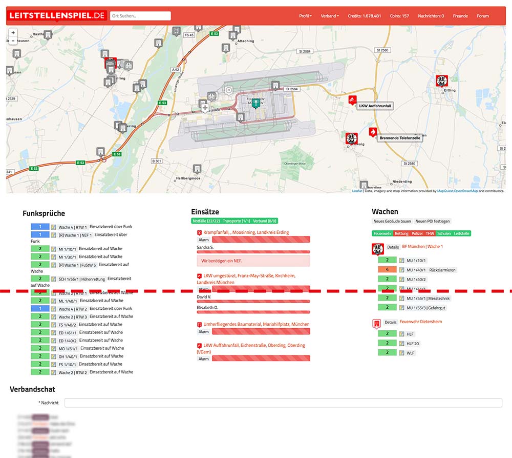 Leitstellenspiel v1 | Chrome + Safari + Opera