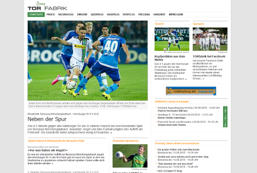 Torfabrik.de center content // zentriert Inhalt