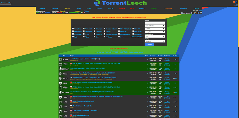Colorful TorrentLeech.pl