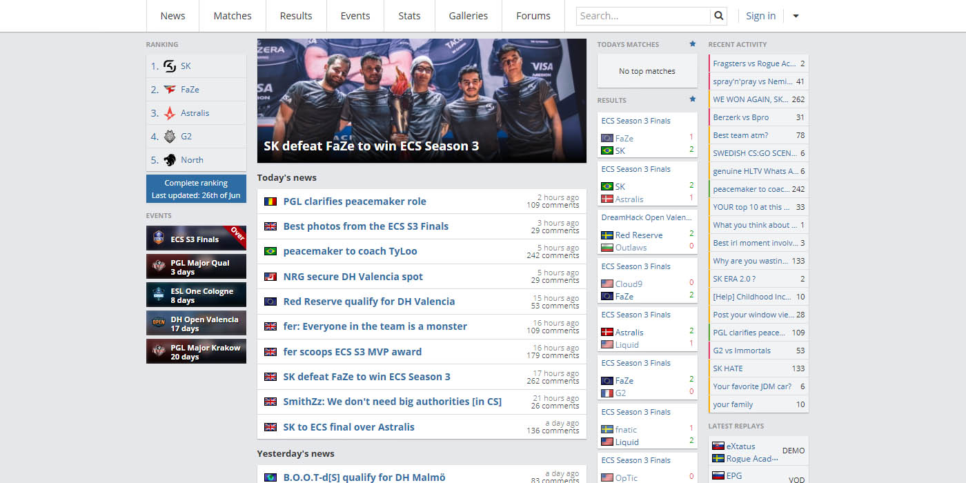 hltv.org, no advertising!