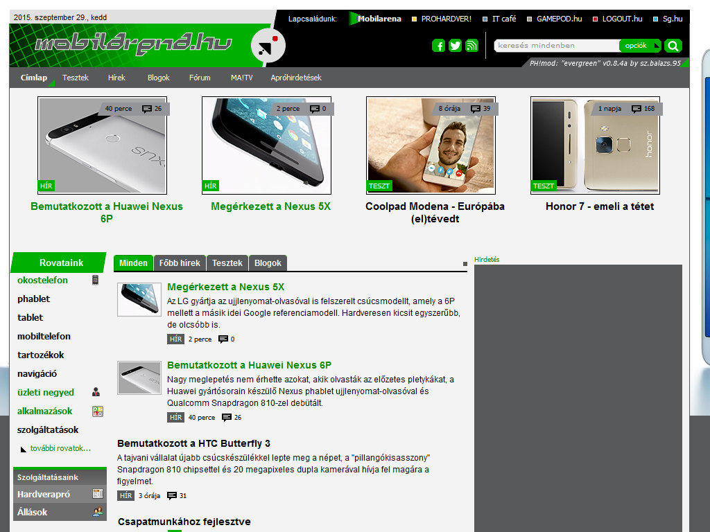 PH!mod: "evergreen" Mobilarénához!