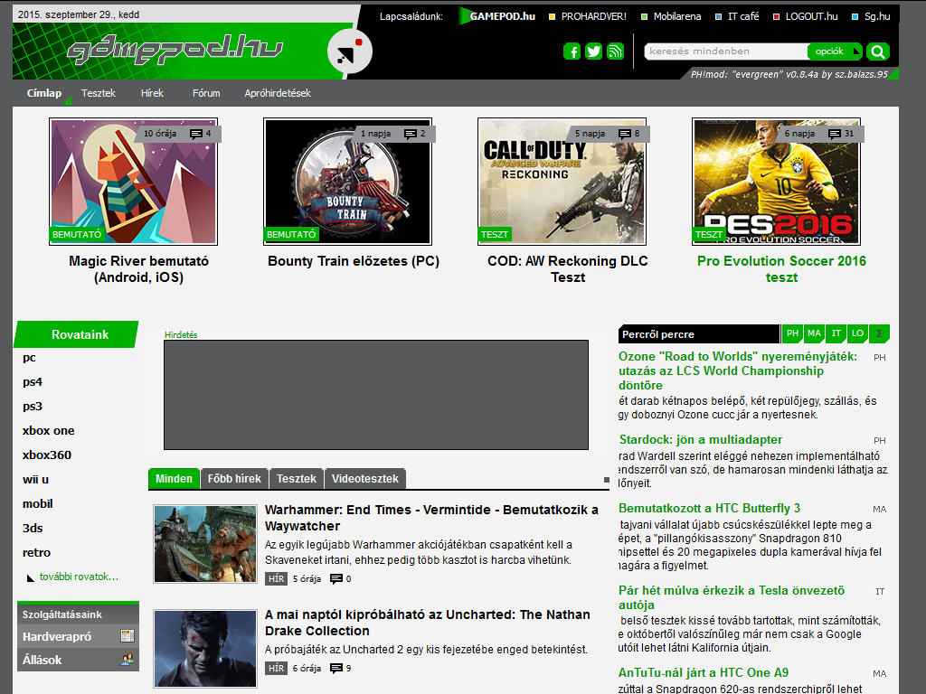PH!mod: "evergreen" Gamepodhoz!