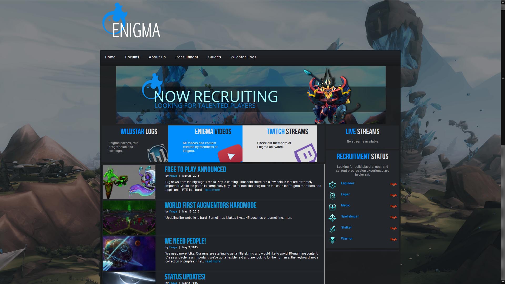 Reph's Darkened - Enigma-Wildstar