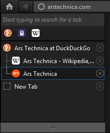 Tab Tree for FT Deepdark