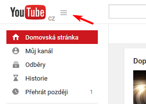 Old Youtube menu button on right side (updated!)