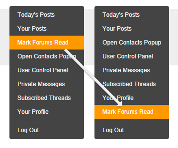 NeoGAF - Move 'Mark Forums Read' Menu Position