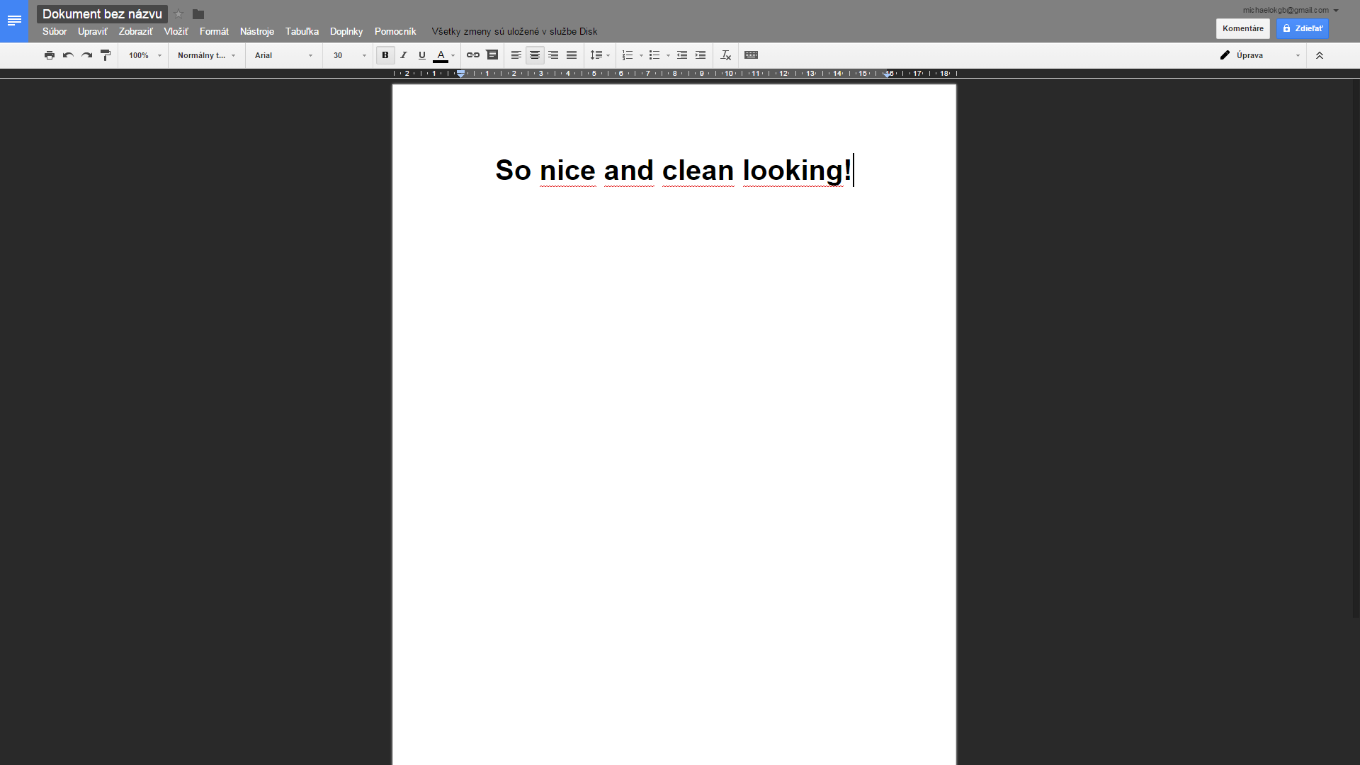 Dark Google Docs - clean
