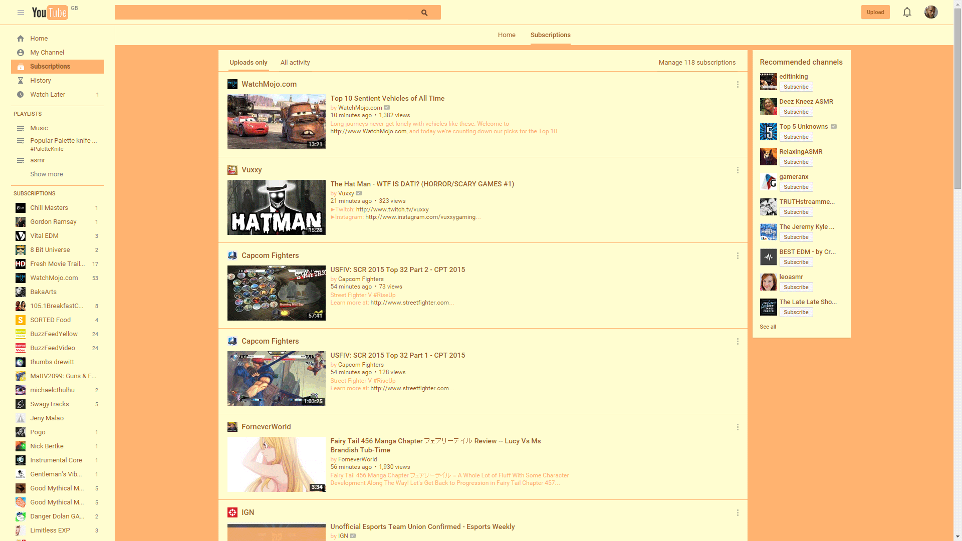 Peaches and Cream YouTube Theme