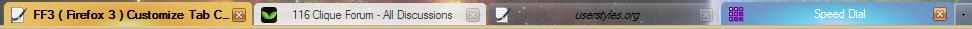 FF3 ( Firefox 3 ) Colerful Tabs