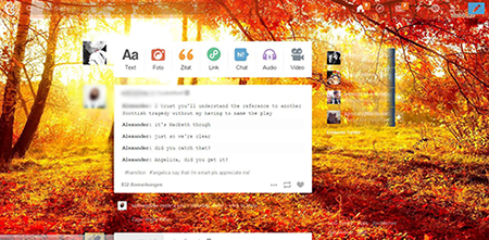 Autumn Tumblr Dashboard theme 2