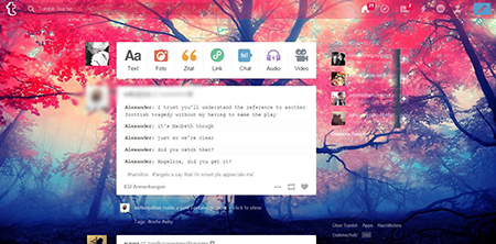 Pink Autum Tumblr Dashboard Theme