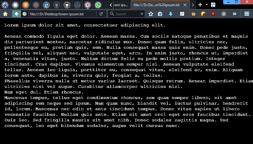 Raw Text Dark