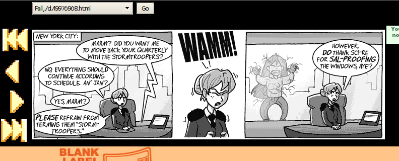 Enlarge navigation buttons on shortpacked/itswalky