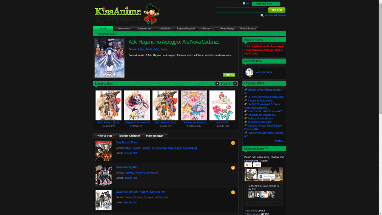 http://kissanime.com/ Theme