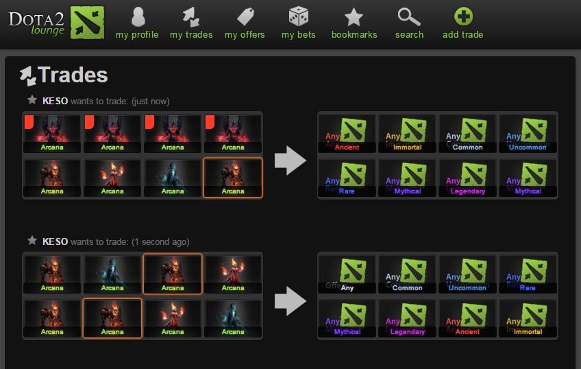 Dota2Lounge.com Dark
