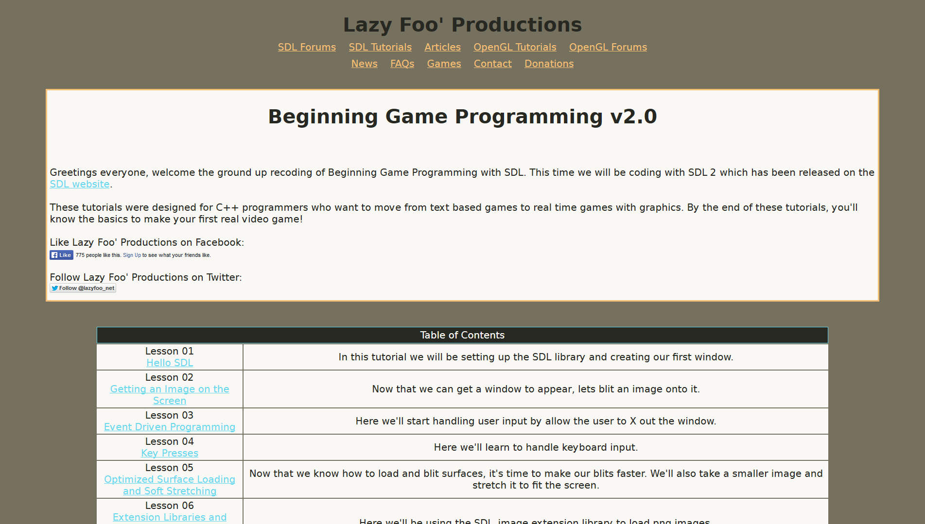 Lazy Foo' Productions