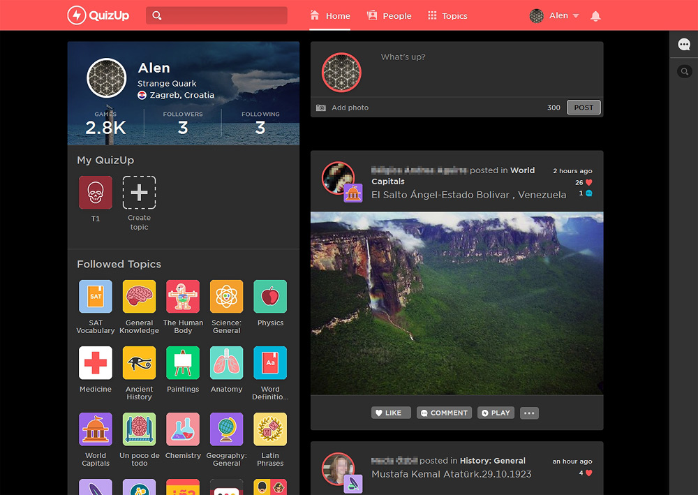 QuizUp Dark