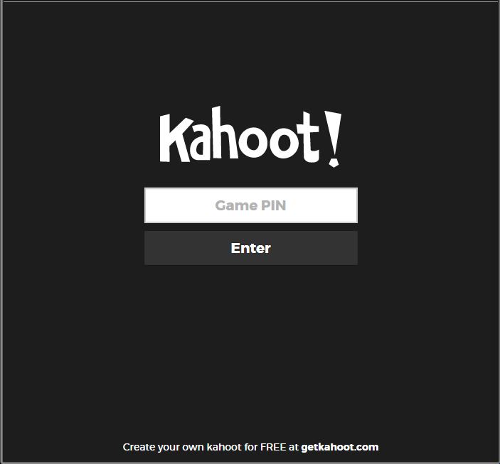 Kahoot dark theme