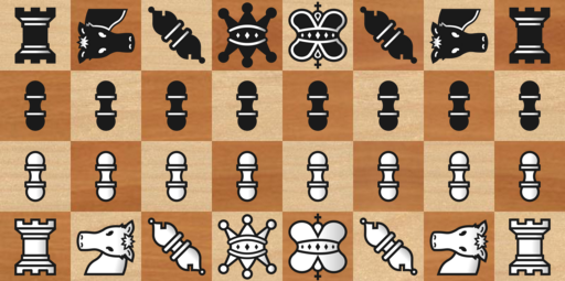 Symmetric chess pieces for lichess.org