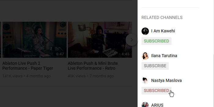 YouTube Colored Subscribe Buttons