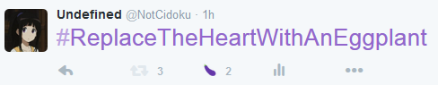 Twitter Eggplant Fav button (with animation)