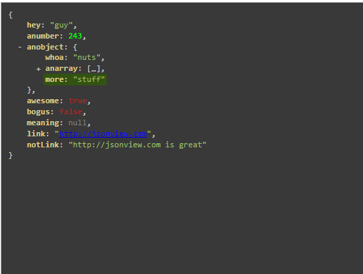 Style for JSONView Chrome extension