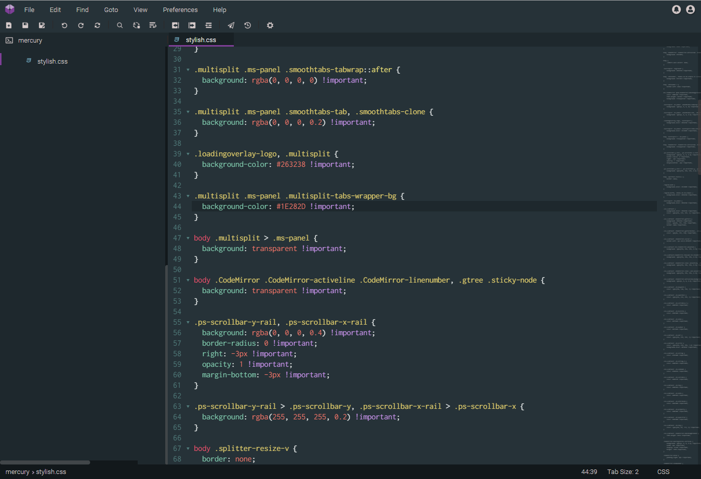 Codeanywhere V6 Material / Blue Theme