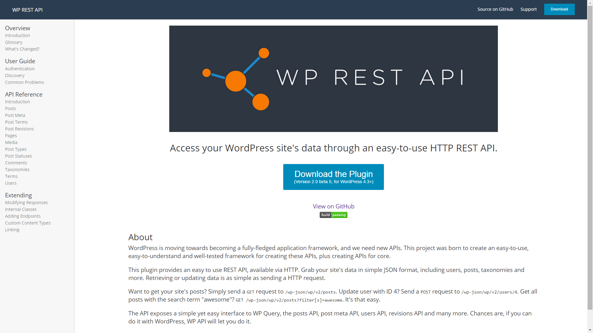 v2.wp-api.org - More Readable