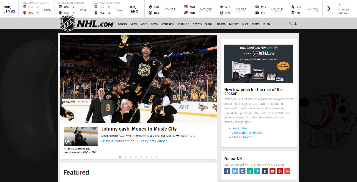 nhl.com /hoc/ edition