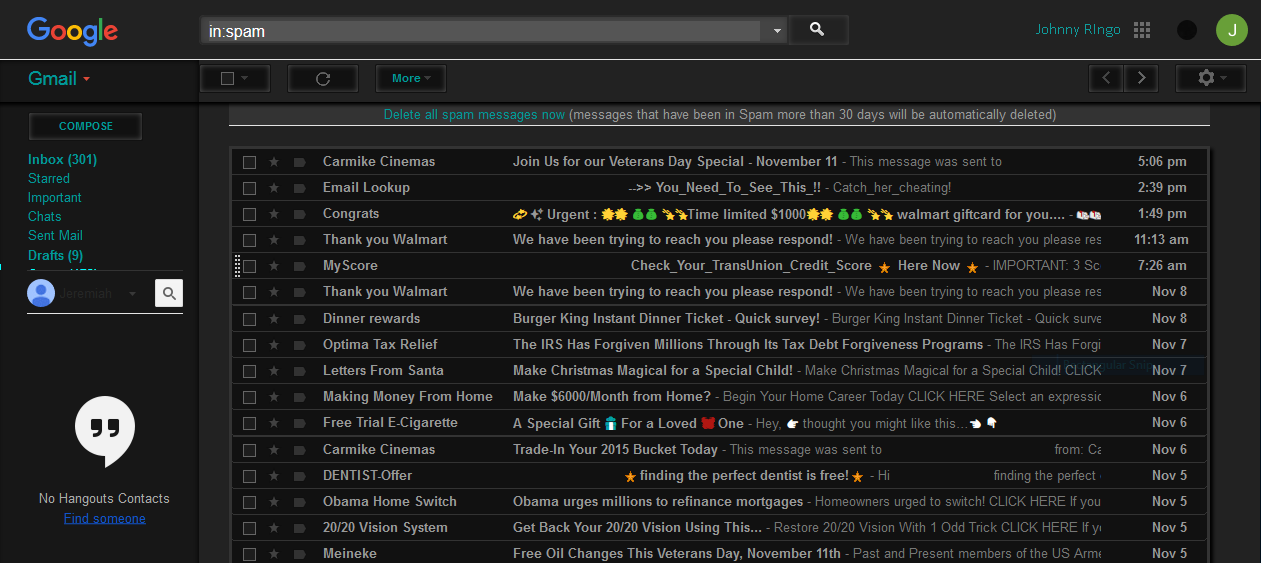 Gmail Dark #1