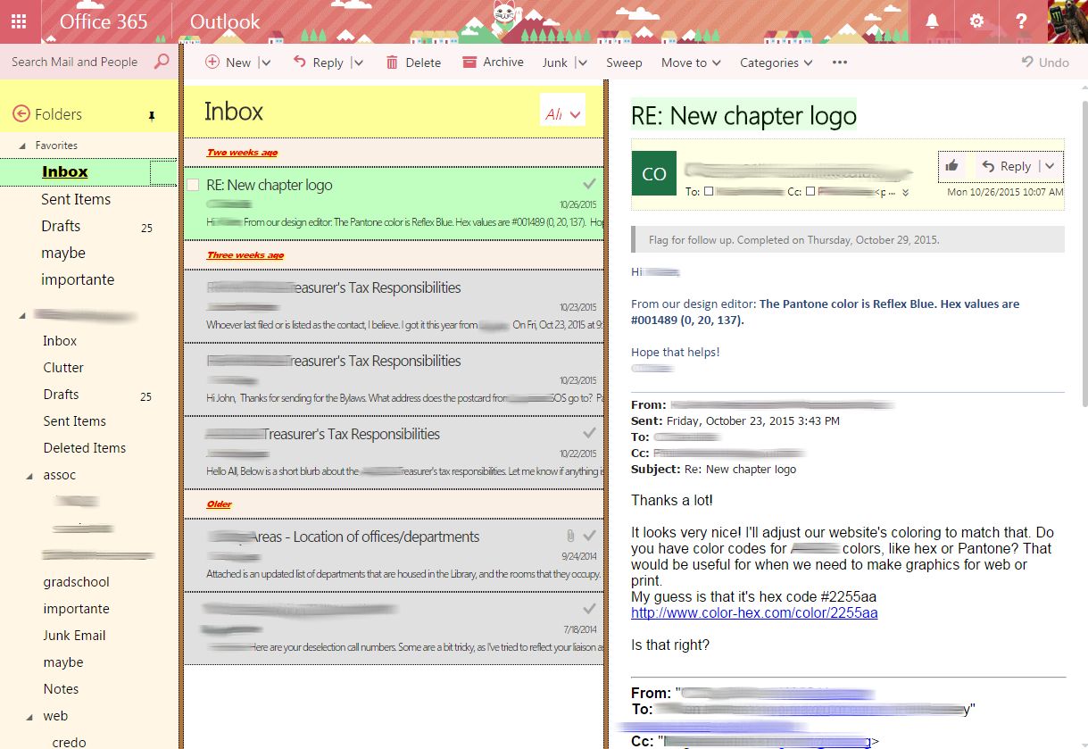 Office 365 Outlook Inbox Fix