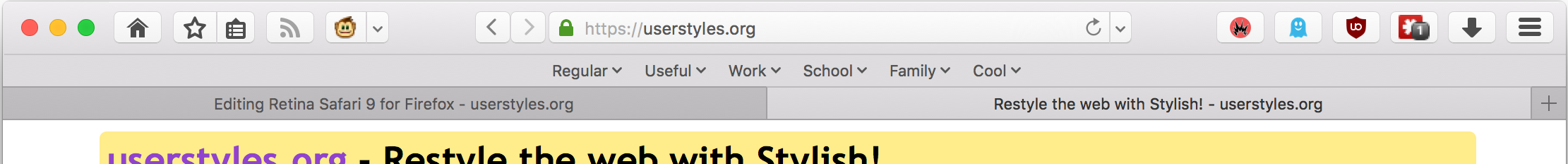 Safari 9 for Firefox (Mac only)