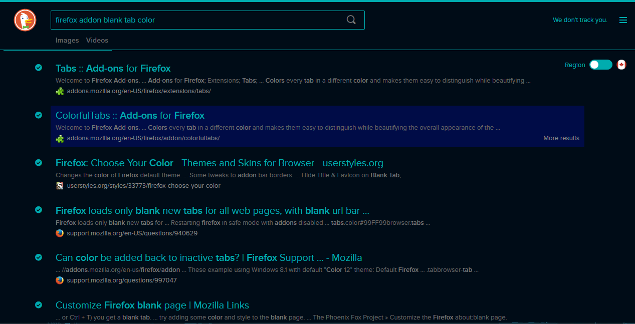 DuckDuckGo Dark Blue