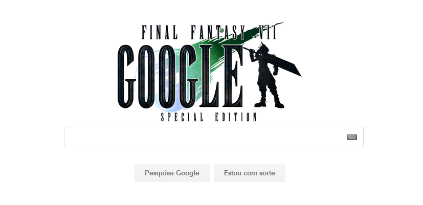 Final Fantasy VII Google Logo