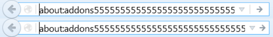 Firefox - Slim URL toolbarbutton and remove border