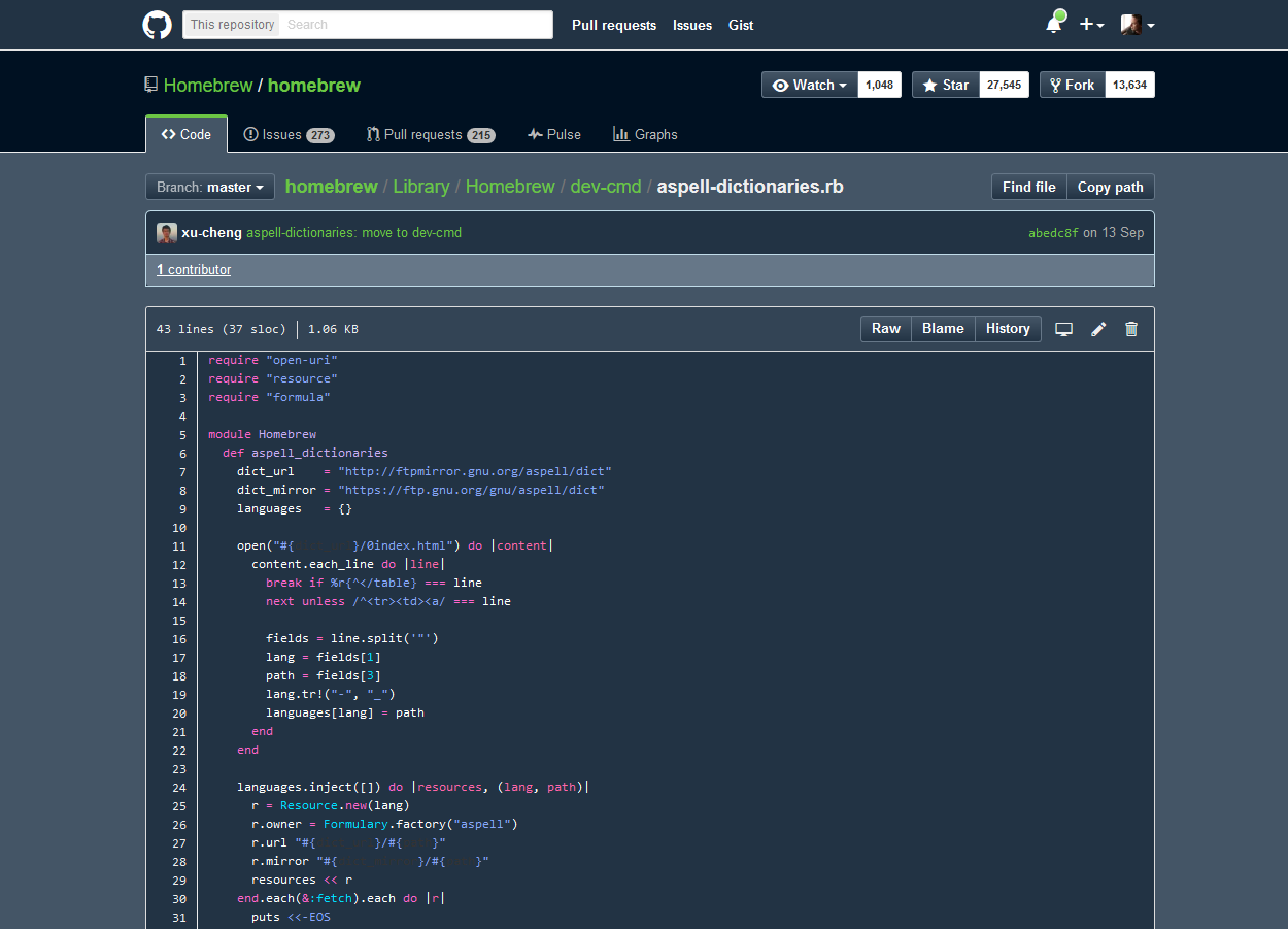 Github Dark Blues (wide)