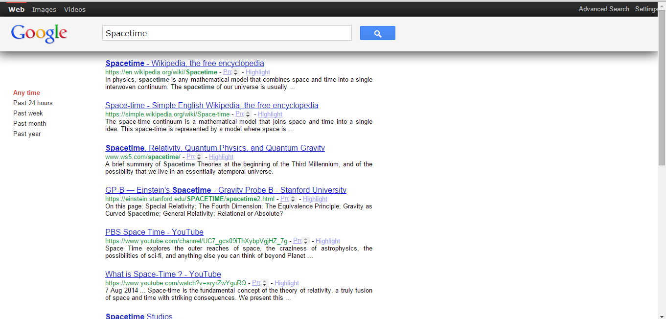 Startle - Startpage with a retro Google look