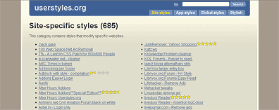userstyles.org - blue/tan/white color scheme
